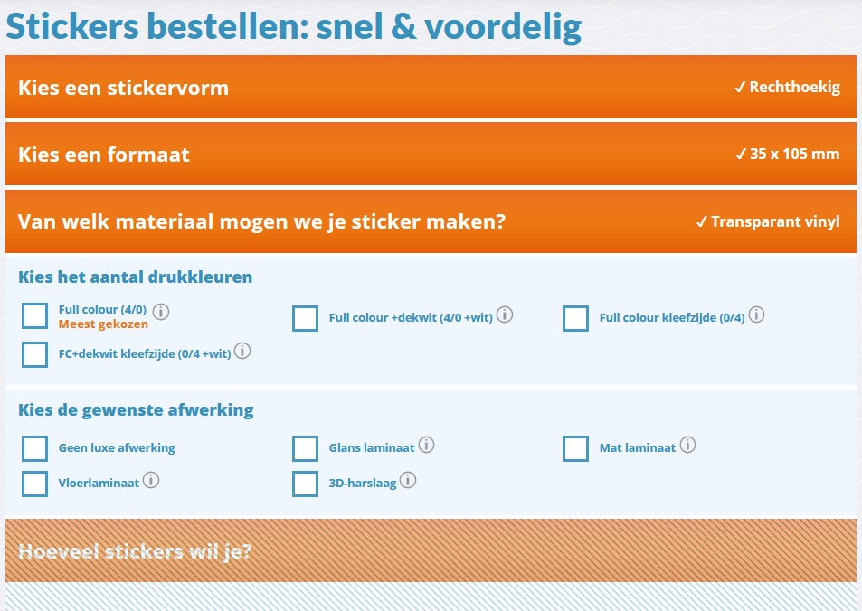 osa tilauslomakkeesta